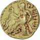 Rare Gold Dinar Coin of Kumaraguta I of Gupta Dynasty of Horseman Type.