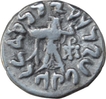 Silver Drachma Coin of Apollodotos II of Indo Greeks.