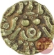 Gold Four & Half Masha Coin of Kumarapala of Yadavas of Tribhuvanagiri.