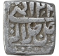 Silver Square Half Rupee Coin of Akbar. 