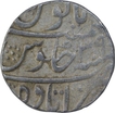 Silver One Rupee Coin of Aurangzeb of Itawah Mint.