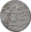 Silver One Rupee Coin of Shah Alam Bahadur of Ahmadabad Mint.