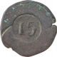 Copper Fifteen Reis Coin of Maria II of Indo Portuguese.