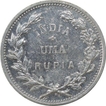 Silver One Uma Rupia Coin of Indo Portuguese. 