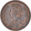 Copper One Twelfth Anna Coin of Victoria Empress of Calcutta Mint of 1890.