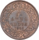 Copper One Twelfth Anna Coin of Edward VII of Calcutta Mint of 1904.