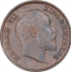 Copper One Twelfth Anna Coin of Edward VII of Calcutta Mint of 1904.