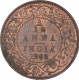 Copper One Twelfth Anna coin of King Edward VII of Calcutta Mint of 1905.