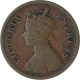 Copper Half Pice Coin of Victoria Empress of Calcutta Mint of 1885.