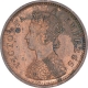 Copper Half Pice Coin of Victoria Empress of Calcutta Mint of 1895.