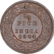 Copper Half Pice Coin of King Edward VII of Calcutta Mint of 1904.