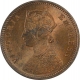 Copper One Quarter Anna Coin of Victoria Empress of Calcutta Mint of 1880.