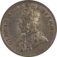 Copper One Quarter Anna Coin of King George V of 1925.