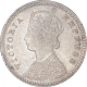 Silver Two Annas Coin of Victoria Empress of Calcutta Mint of 1896.