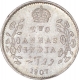 Silver Two Annas Coin of King Edward VII of Calcutta Mint of 1907.