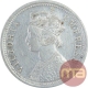 Silver Quarter Rupee Coin of Victoria Empress of 1877.