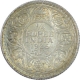 Silver One Quarter Rupee Coin of King George V of 1926.