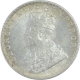 Silver One Quarter Rupee Coin of King George V of 1928.