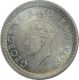 Silver Quarter Rupee Coin of King George VI of 1942.