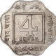 Cupro Nickel  Four Annas Coin of King George V of Bombay Mint of 1920.