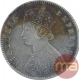 Silver Half Rupee Coins of Victoria Empress of Calcutta Mint of 1885.