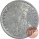 Silver Half Rupee Coin of King George V of Calcutta Mint of 1921.