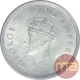 Silver Half Rupee Coin of King George VI of 1939.