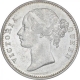 Silver One Rupee Coin of Victoria Queen of Calcutta Mint of 1840.