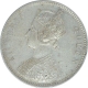 Silver One Rupee Coin of Victoria Queen of 1862.