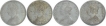 Silver One Rupee Coins of Victoria Queen of 1862.