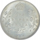 Silver One Rupee Coin of King Edward VII of Calcutta Mint of 1906.