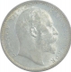 Silver One Rupee Coin of King Edward VII of Calcutta Mint of 1906.