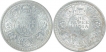 Silver One Rupee Coins of King George V of 1914.