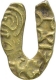 Gold U Shaped Fanam Coin of Shilaharas of Karahad Region.