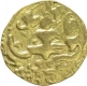 Extremely Rare Gold Pagoda Coin of Chalukya Hindu Medieval of India.