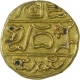 Gold Gadyana Coin of Pandya Dhanajaya of Alupas Dynasty.