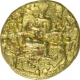 Very Rare Gold Pagoda Coin of Isapura Type with Rama and Seeta.