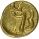 Gold Fanam Coin of Eastern Ganga Dynasty of Orissa.