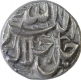 Silver Half Rupee Coin of Akbar of Lahore Mint of Azar Month.