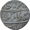 Silver One Rupee Coin of Aurangzeb of Kanbayat Mint.