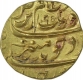 Gold Mohur Coin of Aurangzeb Alamgir of Surat Mint.