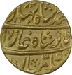 Gold Mohur Coin of Ahmad Shah Bahadur of Shahjahanabad Dar ul Khilafa Mint.