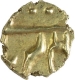 Gold Fanam Coin of Alamgir II of Balapur Mint.