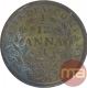 Copper One Twelfth Anna Coin of East India Company of 1848.