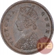 Copper One Twelfth Anna Coin of Victoria Queen of Madras Mint of 1862. 