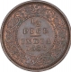 Copper Half Pice Coin of Victoria Empress of Calcutta Mint of 1886.