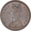 Copper Half Pice Coin of Victoria Empress of Calcutta Mint of 1894.