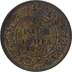 Copper Half Pice Coin of Victoria Empress of 1900.