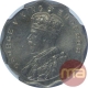 Copper Nickel One Anna Coin of King George V of Bombay Mint of 1914.