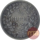 Silver Quarter Rupee Coin of Victoria Queen of 1840.